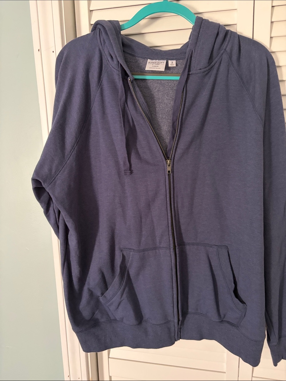 torrid Slate-Blue Full-Zip Hoodie